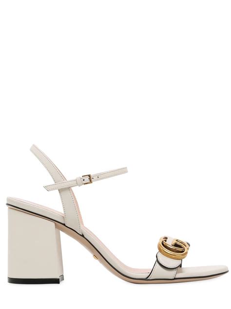 gucci white sandals|gucci transparent sandals.